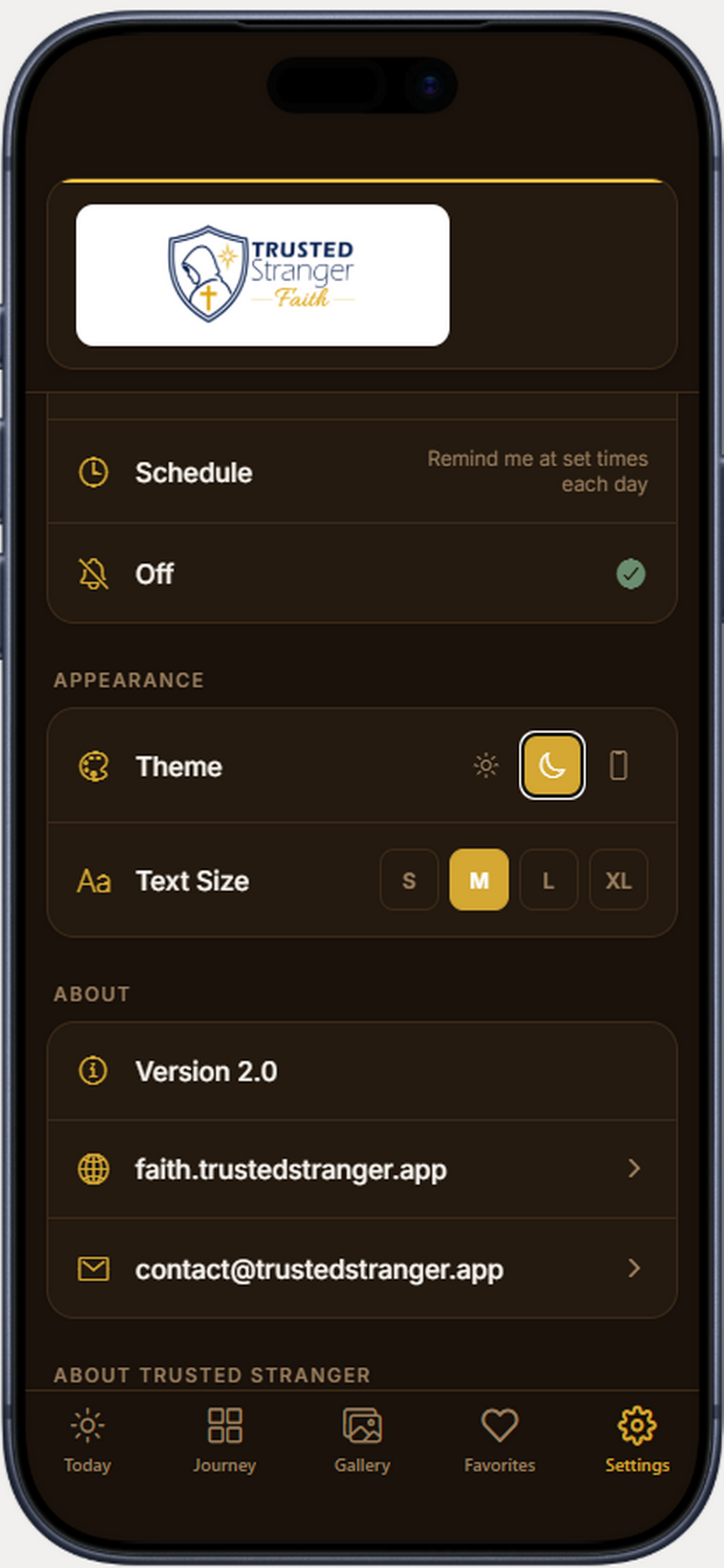 Dark Mode Settings